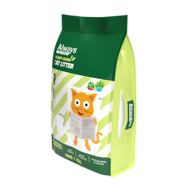 Always Cat Litter Areia biodragradável para gatos